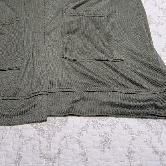 Maurices Olive Green Open-Front Cardigan Size Small - Picture 7 of 11